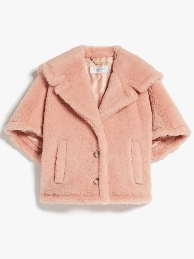 ML size  라스트 MAX MARA 막스마라 CAMBUSA 캄부사 테디베어 알파카 숏 베스트 자켓 003 핑크